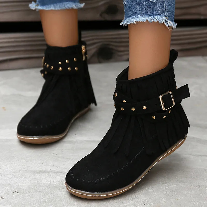 Stylish Ladies Winter Shoes - Sienna-Beige-3.5-State of Style