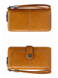 Stylish Large-Capacity Wrist Wallet-Black-12 Card Slots-State of Style