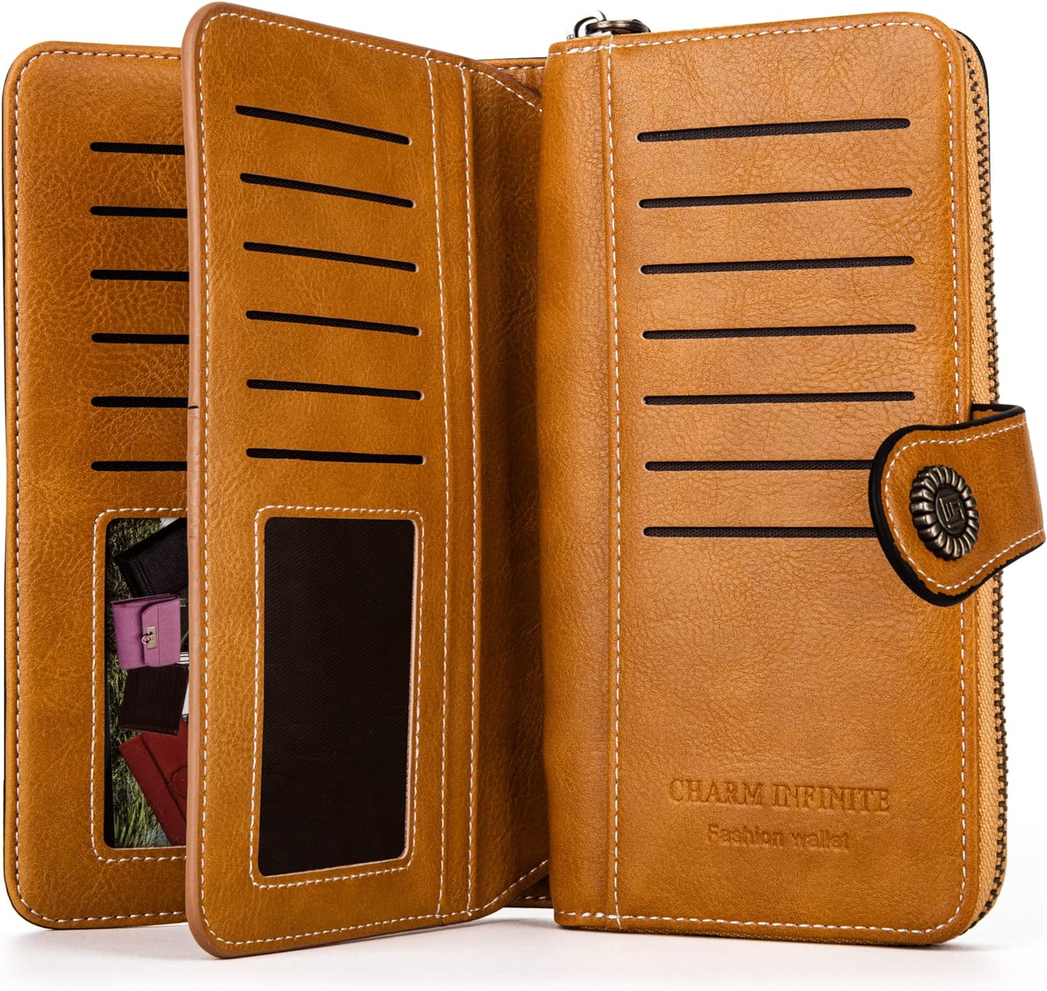 Stylish Large-Capacity Wrist Wallet-Black-12 Card Slots-State of Style