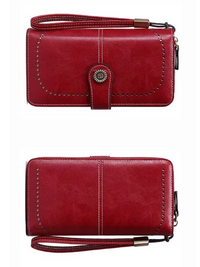 Stylish Large-Capacity Wrist Wallet-Black-12 Card Slots-State of Style