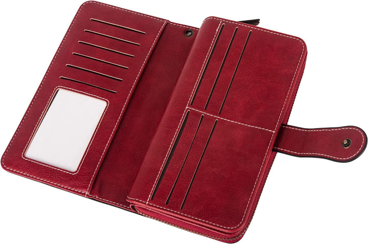 Stylish Large-Capacity Wrist Wallet-Black-12 Card Slots-State of Style