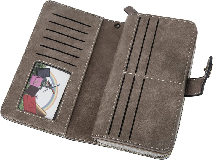Stylish Large-Capacity Wrist Wallet-Black-12 Card Slots-State of Style