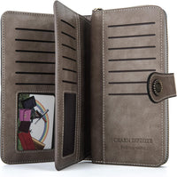 Stylish Large-Capacity Wrist Wallet-Black-12 Card Slots-State of Style