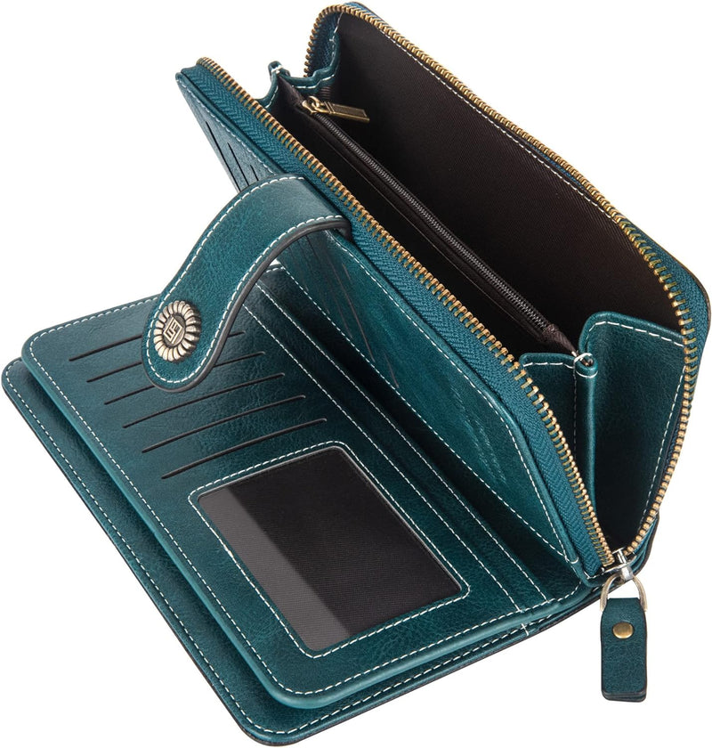 Stylish Large-Capacity Wrist Wallet-Black-12 Card Slots-State of Style