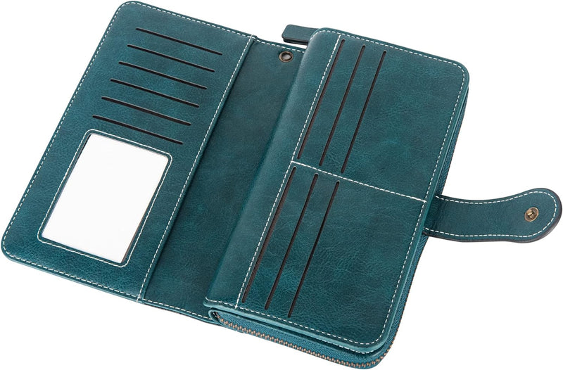 Stylish Large-Capacity Wrist Wallet-Black-12 Card Slots-State of Style