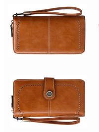 Stylish Large-Capacity Wrist Wallet-Black-12 Card Slots-State of Style