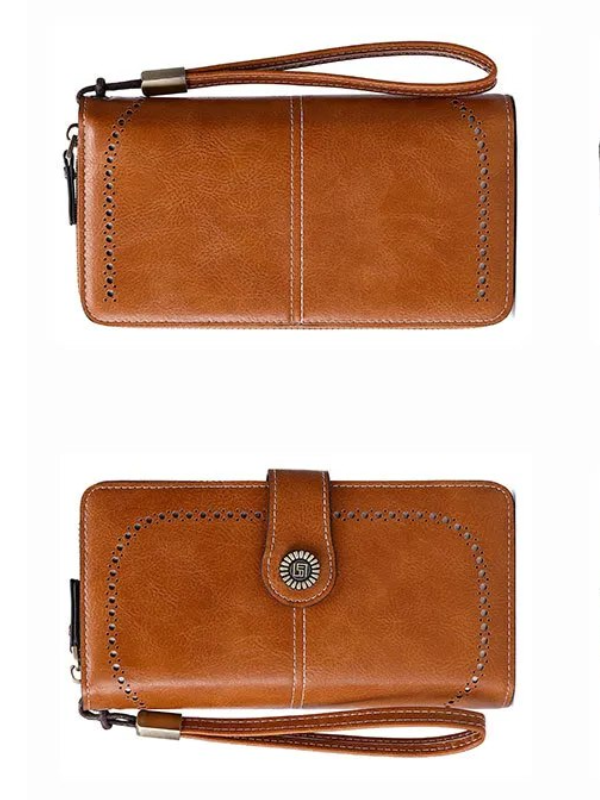 Stylish Large-Capacity Wrist Wallet-Black-12 Card Slots-State of Style