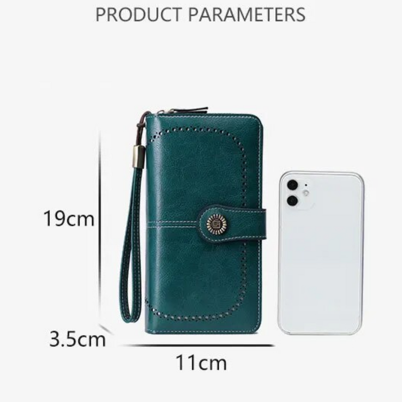 Stylish Large-Capacity Wrist Wallet-Black-12 Card Slots-State of Style