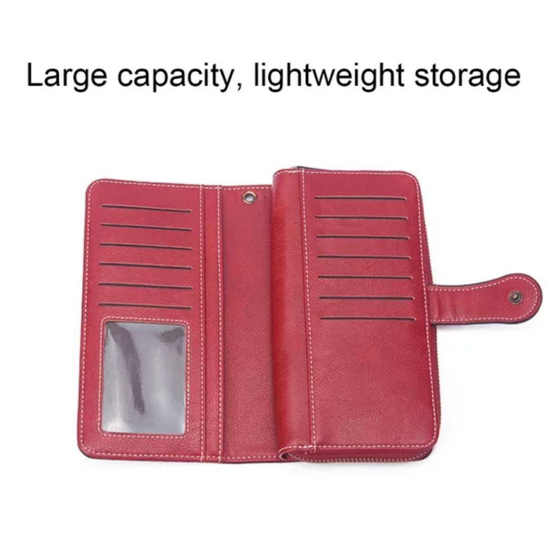 Stylish Large-Capacity Wrist Wallet-Black-12 Card Slots-State of Style