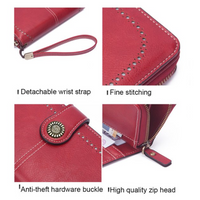 Stylish Large-Capacity Wrist Wallet-Black-12 Card Slots-State of Style