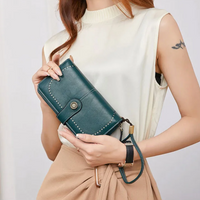 Stylish Large-Capacity Wrist Wallet-Black-12 Card Slots-State of Style