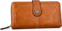 Stylish Large-Capacity Wrist Wallet-Brown-12 Card Slots-State of Style
