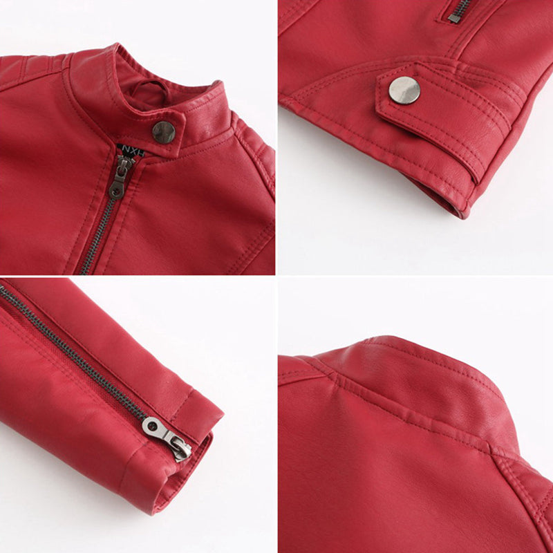 Stylish Leather Ladies' Jacket - Romy-Black-XS-State of Style