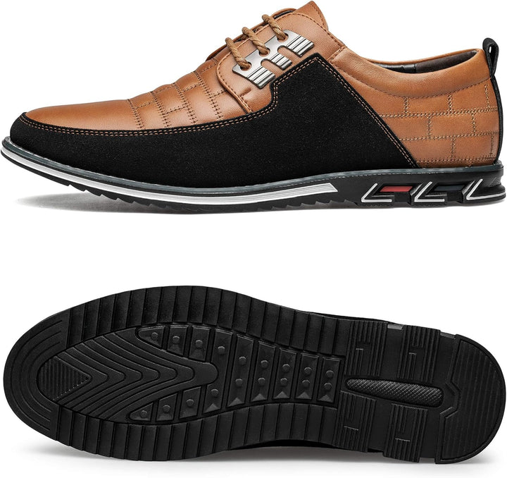 Stylish Leather Men's Shoes - James-Black-6.5-State of Style