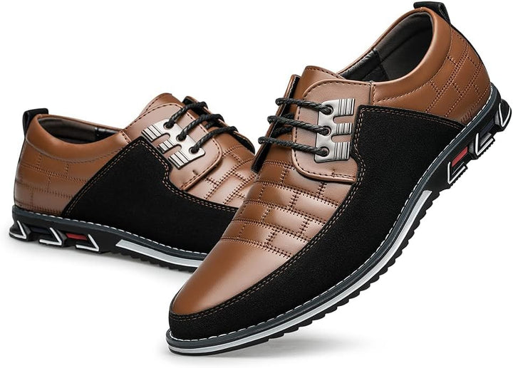Stylish Leather Men's Shoes - James-Black-6.5-State of Style