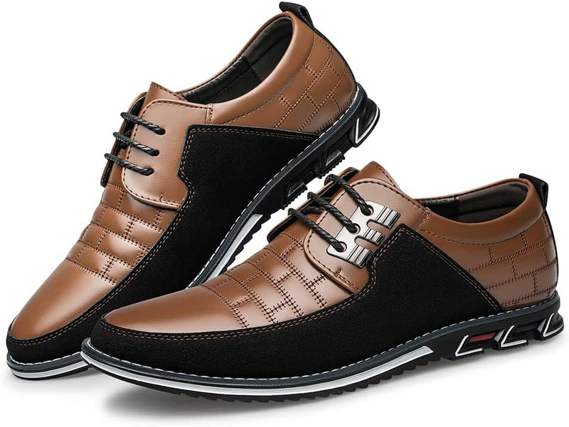 Stylish Leather Men's Shoes - James-Black-6.5-State of Style