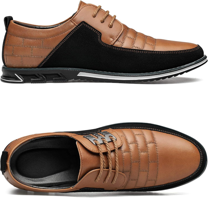 Stylish Leather Men's Shoes - James-Black-6.5-State of Style