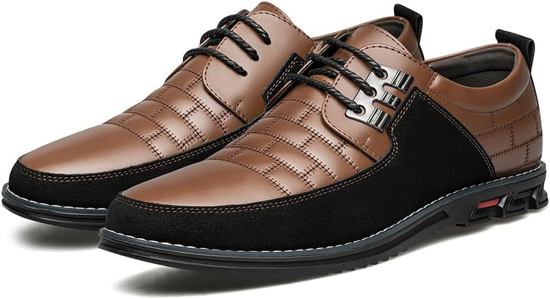 Stylish Leather Men's Shoes - James-Black-6.5-State of Style