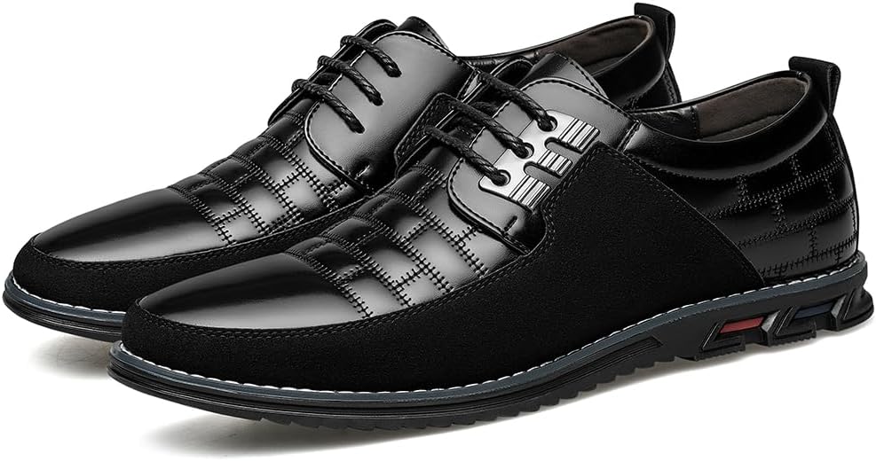 Stylish Leather Men's Shoes - James-Black-6.5-State of Style