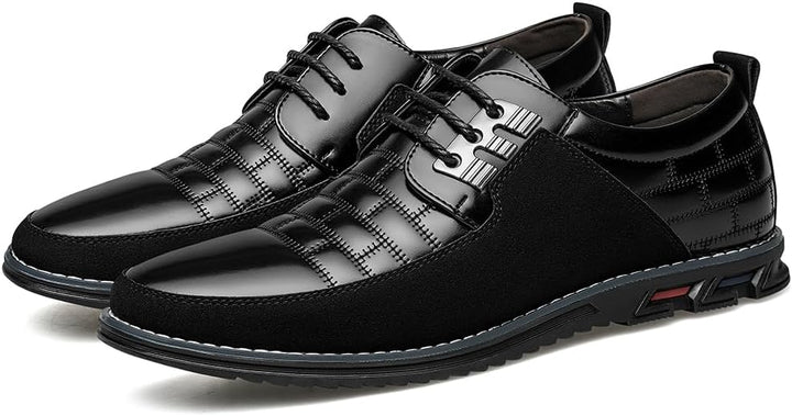 Stylish Leather Men's Shoes - James-Black-6.5-State of Style