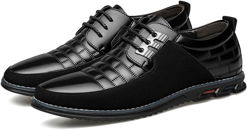 Stylish Leather Men's Shoes - James-Black-6.5-State of Style