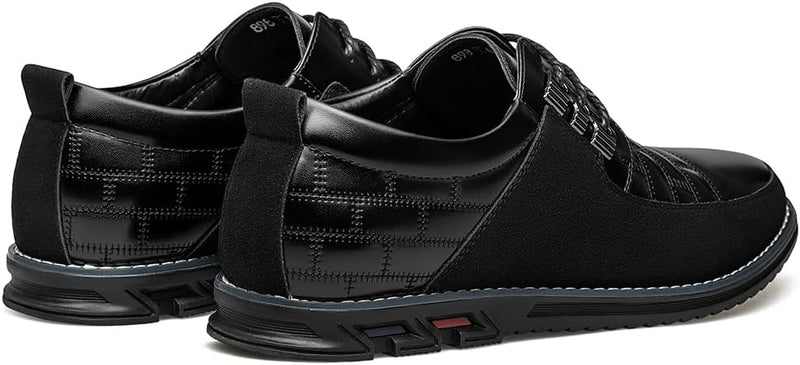 Stylish Leather Men's Shoes - James-Black-6.5-State of Style