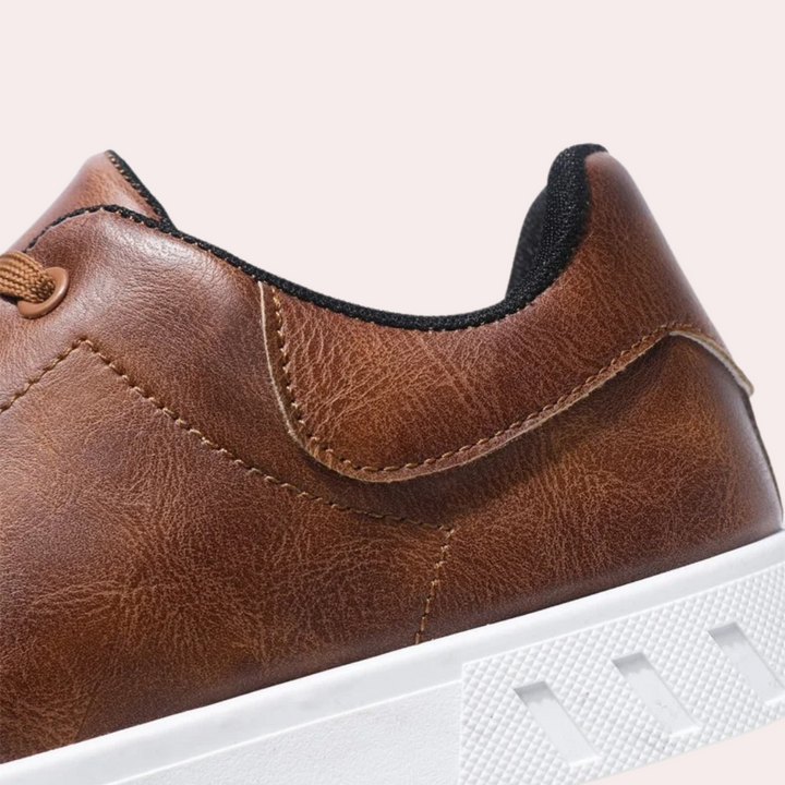 Stylish Leather Men's Shoes - Matteo-Dark brown-6-State of Style