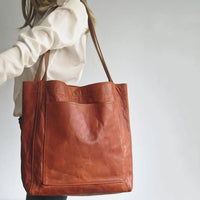 Stylish Leather Women's Shoulder Bag - Elisa-Light Brown-State of Style