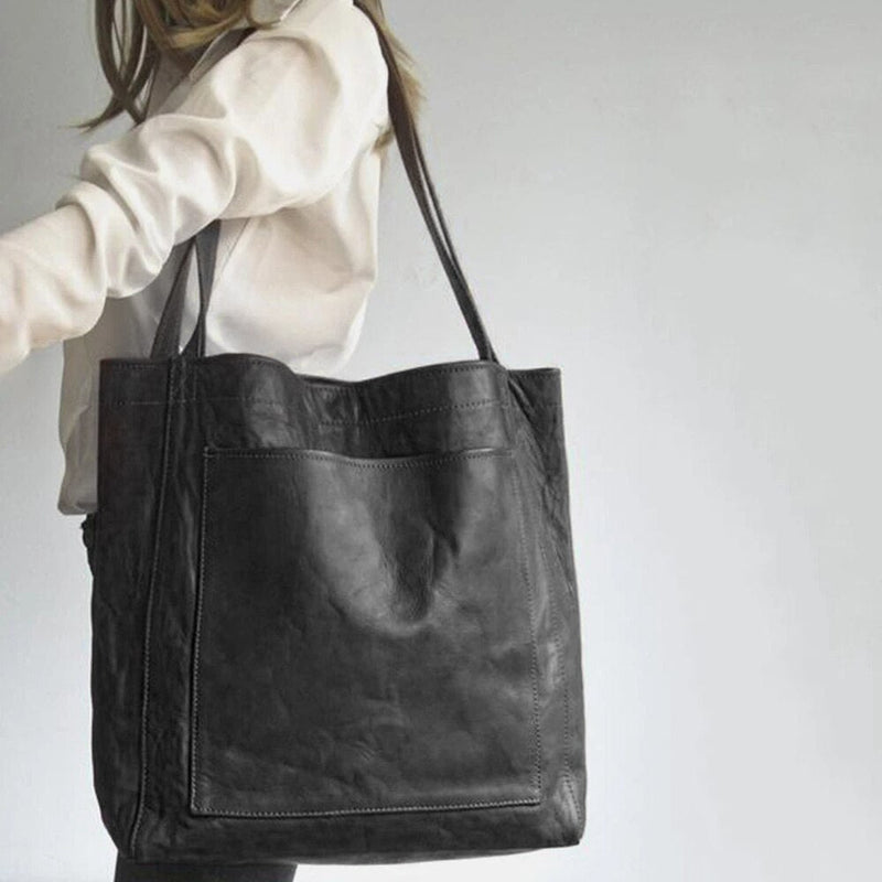 Stylish Leather Women's Shoulder Bag - Elisa-Light Brown-State of Style