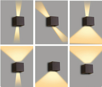 Stylish LED Cube Wall Light - LumiCube-Black-State of Style