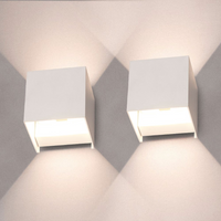 Stylish LED Cube Wall Light - LumiCube-White-State of Style