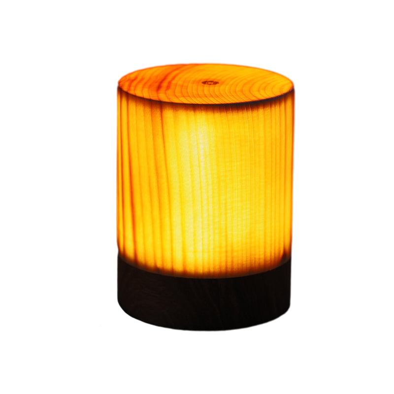 Stylish LED Table Lamp - WoodGlow-Cylinder-6 x 8 cm-State of Style