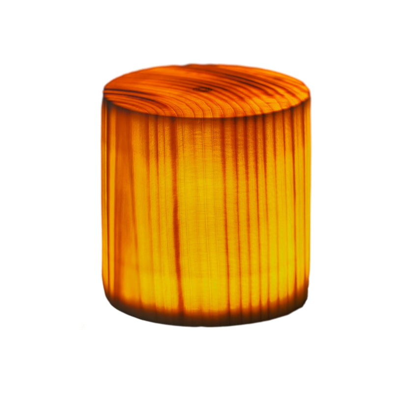 Stylish LED Table Lamp - WoodGlow-Cylinder-6 x 8 cm-State of Style