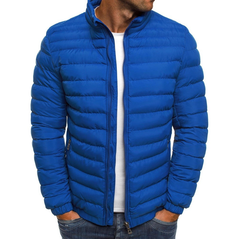 Stylish Lightweight Men's Winter Jacket - Nolan-Dark Blue-S-State of Style