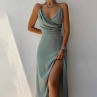 Stylish Long Dress - Elara-Green-S-State of Style