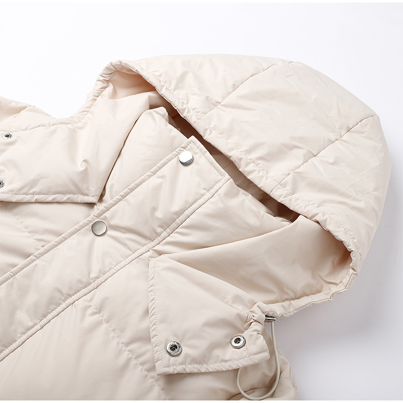 Stylish Long Ladies' Down Jacket - Elise-Green-XS-State of Style