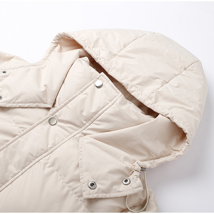 Stylish Long Ladies' Down Jacket - Elise-Green-XS-State of Style
