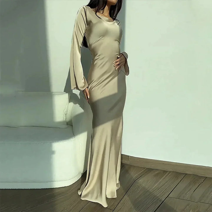 Stylish Long-Sleeve Dress - Sophia-White-XS-State of Style