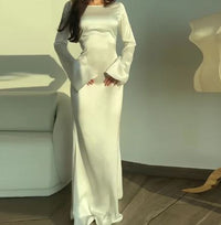 Stylish Long-Sleeve Dress - Sophia-White-XS-State of Style