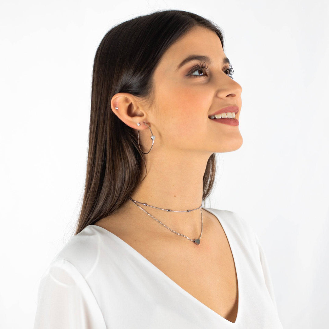 Stylish Love Necklace - Julia-Silver-State of Style