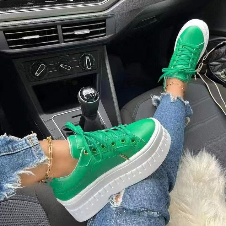 Stylish Luxury Platform Women's Sneakers - Nina-Green-3.5-State of Style