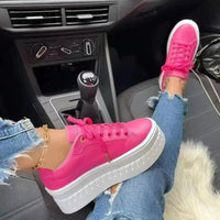 Stylish Luxury Platform Women's Sneakers - Nina-Pink-3.5-State of Style