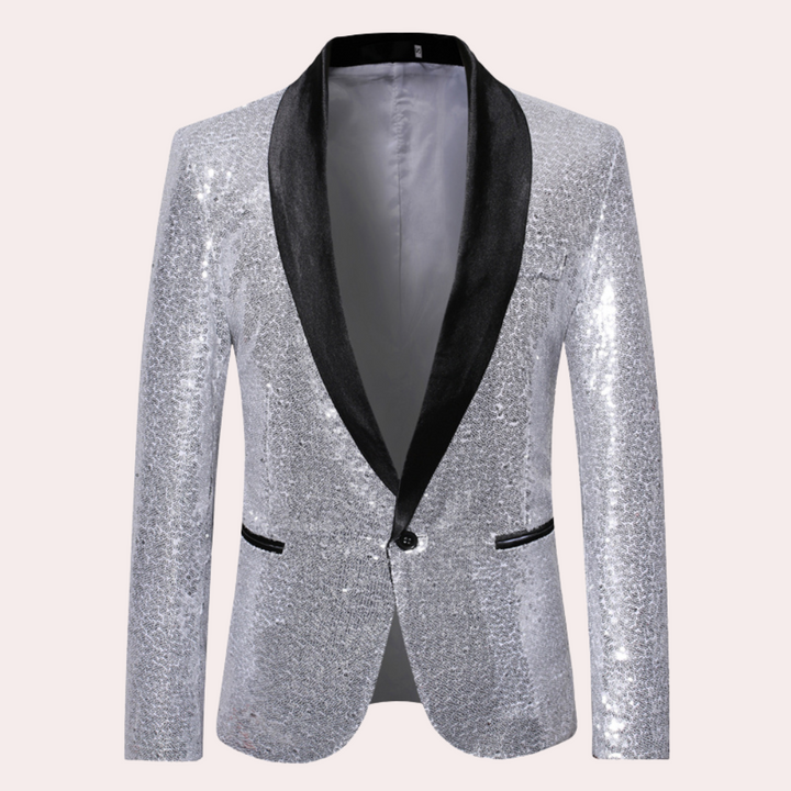 Stylish Men's Blazer - Orion-Silver-S-State of Style