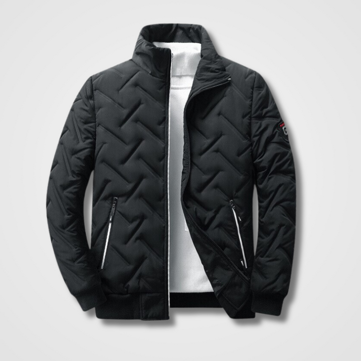 Stylish Men’s Bomber Jacket - Atlas-Black-L-State of Style