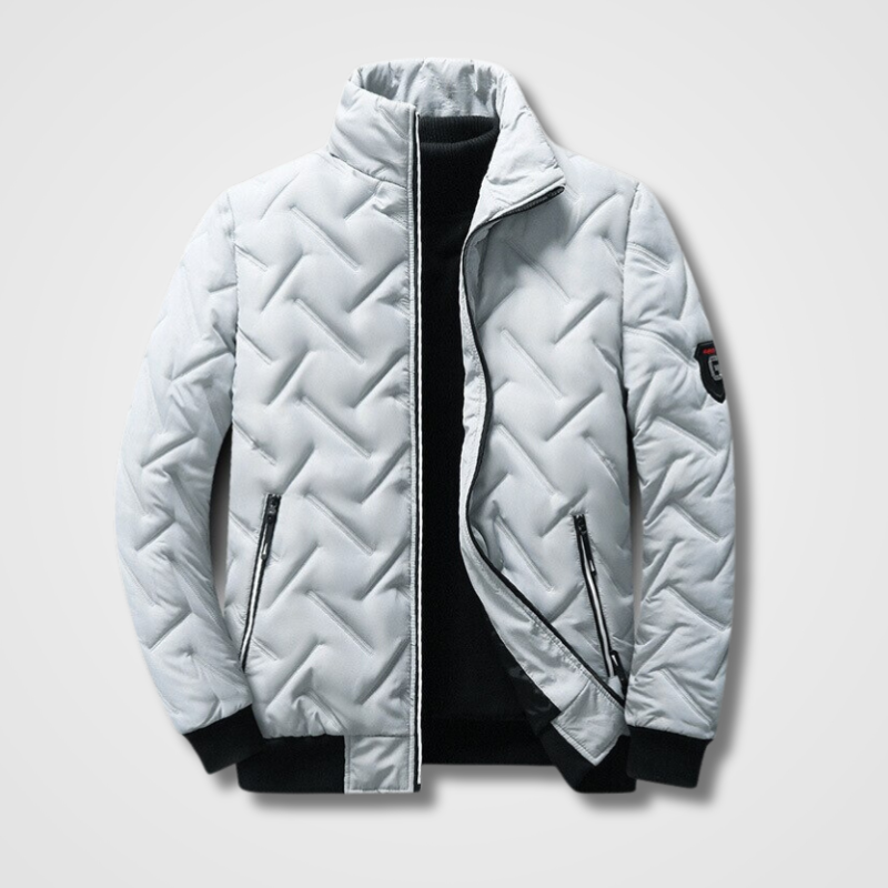 Stylish Men's Bomber Jacket - Atlas-Grey-L-State of Style