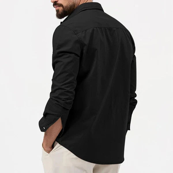 Stylish Men's Cargo Shirt - Tobias-Khaki-S-State of Style