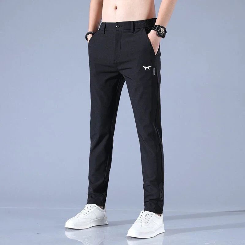 Stylish Men's Golf Trousers - FairwayFlex-Black-28-State of Style