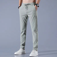 Stylish Men's Golf Trousers - FairwayFlex-Light Green-28-State of Style