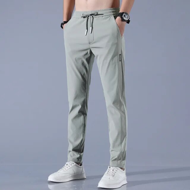 Stylish Men's Golf Trousers - FairwayFlex-Light Green-28-State of Style