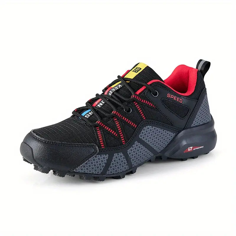 Stylish Men's Hiking Boots - AlpineAce-Red-7-State of Style